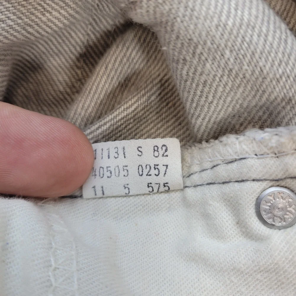 VTG 80s‎ Levis Jeans 40505 Mens 33x30 Gray Straight Light Wash Mid Rise Denim
